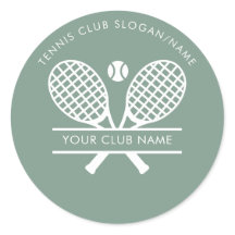 Country Club Name Tennis Team Sage Green Custom