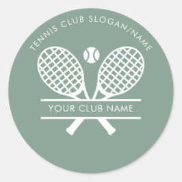 Adesivo Country Club Name Tennis Team Sage Green Custom