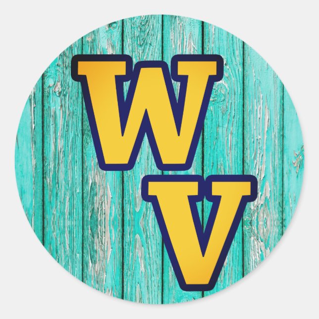 Adesivo Country Primitive Old Wood Farmhouse West Virginia (Frente)