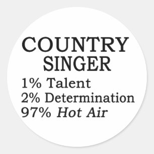 Adesivo Country Singer Hot Air