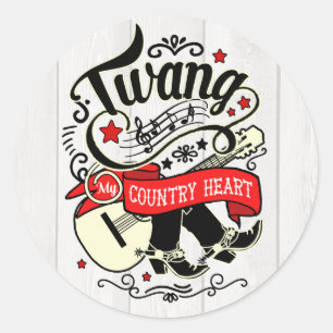 Adesivo Country Twang Red/Black ID464