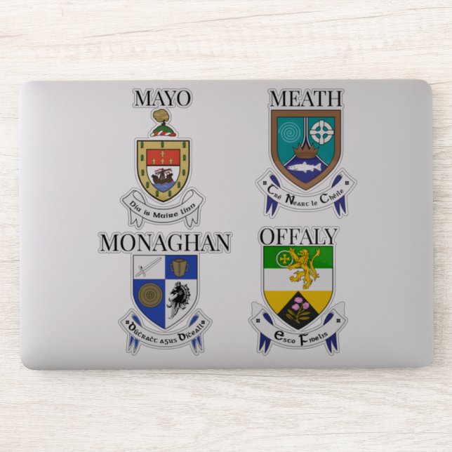 Adesivo County Crests of Ireland Sticker Series 21-24 (Computador)