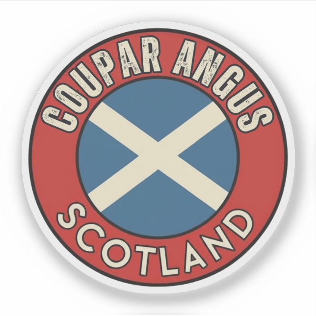 Adesivo Coupar Angus, Escócia (Frente)