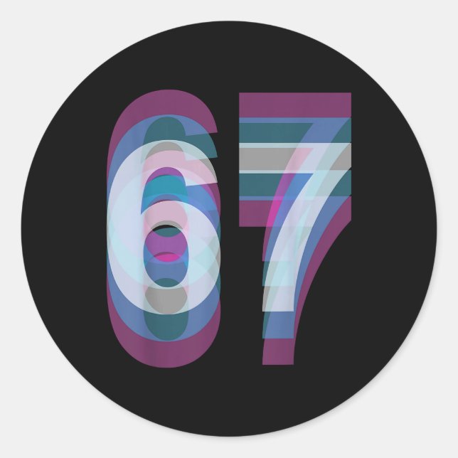 Adesivo Couple Costume 67 Six Seven Meme Funny  (Frente)