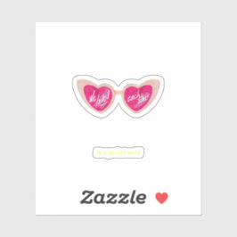 Adesivo Couple Love Quote Emotional Heart Glasses