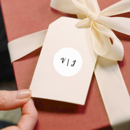 Adesivo Couple’s Initials on Black and White Small