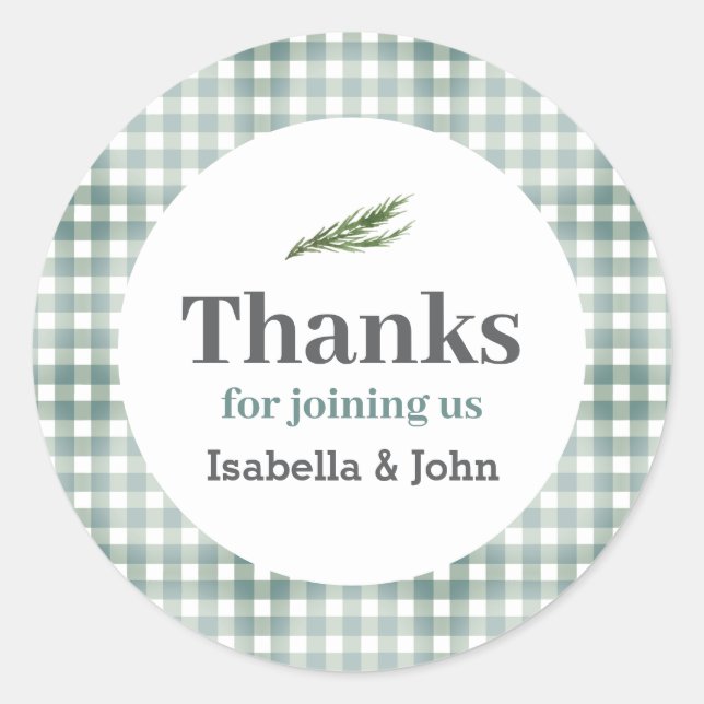 Adesivo Couples Summer Barbecue Baby Shower  (Frente)