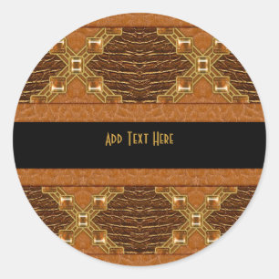 Adesivo Couro Dourado preto-adesivo