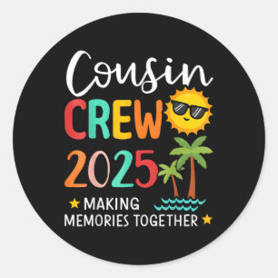 Adesivo Cousin Crew 2025 Memórias do Fazer Família Summer 
