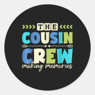 Adesivo Cousin Crew 2025 Memórias do Fazer Férias da Famíl