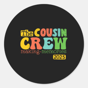 Adesivo Cousin Crew 2025 Memórias do Fazer Férias de Verão