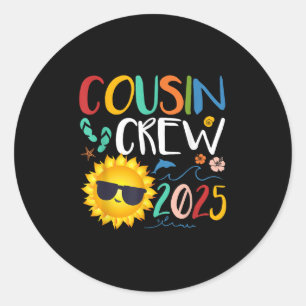 Adesivo Cousin Crew 2025 Shirt Family Vacation Beach