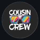 Adesivo Cousin Crew Adultos Crianças Correspondentes à Tri<br><div class="desc">Cousin Crew Adultos Crianças Correspondentes à Tripulação do Primo</div>