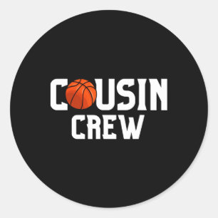 Adesivo Cousin Crew Bysketbyll Família Esquadrão Divertido