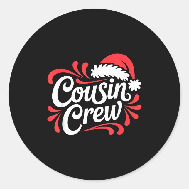 Adesivo Cousin Crew Christmas Xmas Lights Family Matching  (Frente)