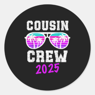 Adesivo Cousin Crew Trip 2025 Summer Family Reunion Weeken