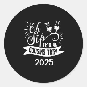Adesivo Cousin Crew Trip 2025 Summer Family Reunion Weeken