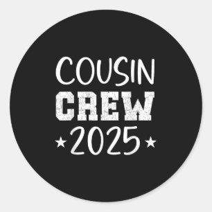 Adesivo Cousin Crew Trip 2025 Summer Family Reunion Weeken