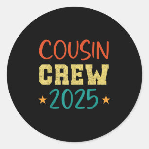 Adesivo Cousin Crew Trip 2025 Summer Family Reunion Weeken