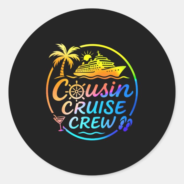 Adesivo Cousin Cruise Crew Trocal Summer Vacation Matching (Frente)
