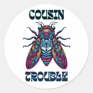 Adesivo Cousin Trouble cidada & Wolf
