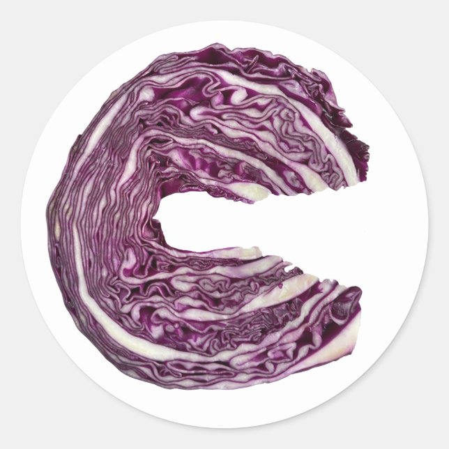 Adesivo Couve vermelha fresca - repolho roxo (Frente)