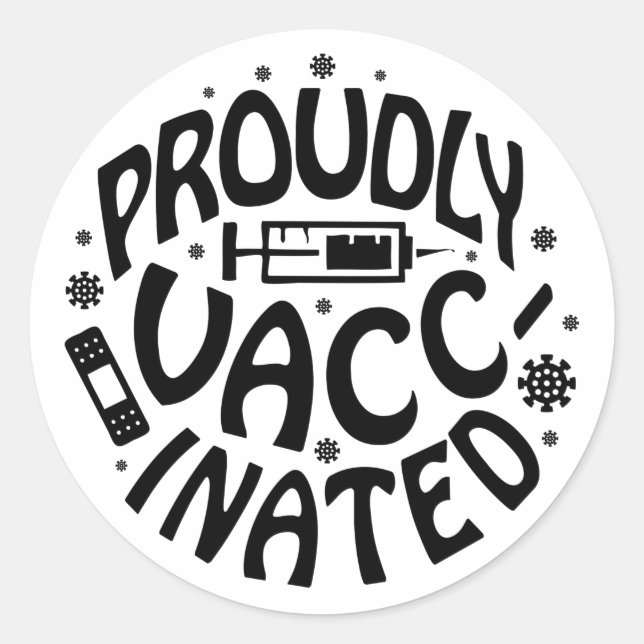 Adesivo Covid- 19 Coronavírus Atirado Preto (Frente)