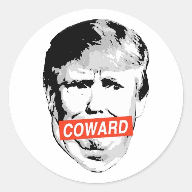 Adesivo Coward Trump (Frente)