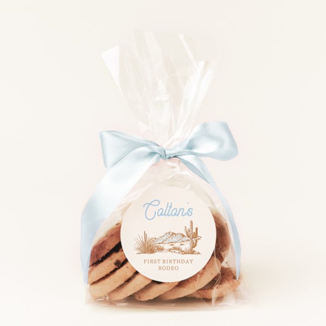 Adesivo Cowboy Birthday Stickers (Criador carregado)