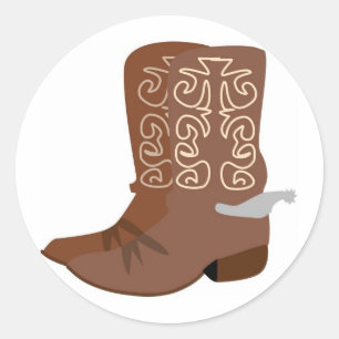 Adesivo Cowboy Boots com Spurs