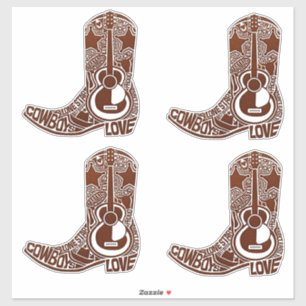 Adesivo Cowboy Boots Stickers