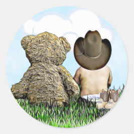Adesivo Cowboy e Teddy Bear Boy