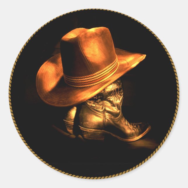 ADESIVO COWBOY HAT E BOOTS (Frente)