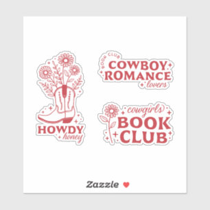 Adesivo Cowboy romance amantes do clube de livros