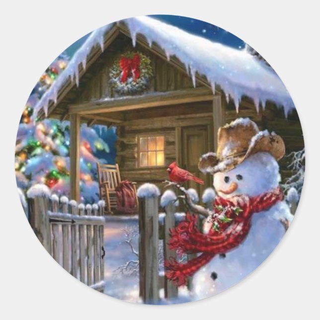 Adesivo Cowboy Snowman (Frente)