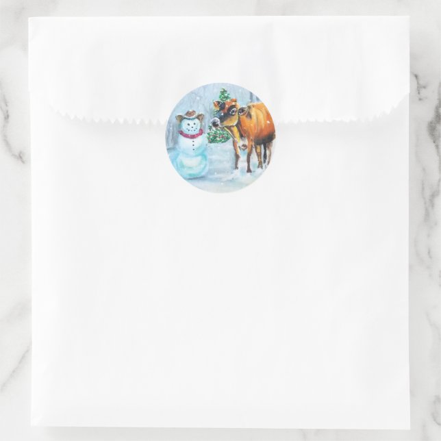 Adesivo Cowboy Snowman Natal (Bolsa)