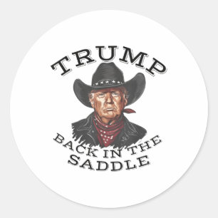 Adesivo Cowboy Trump De Volta Na Inauguração De Saddle 202