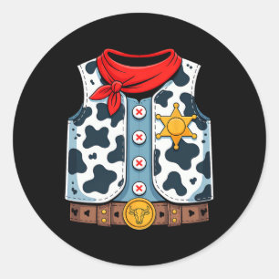 Adesivo Cowboy Vest Western Sheriff Figurume Legal Easy Ha