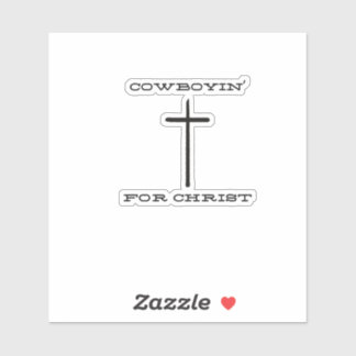 Adesivo Cowboyin' for Christ Sticker