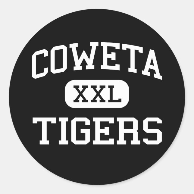 Adesivo Coweta - Tigres - Júnior - Coweta Oklahoma (Frente)