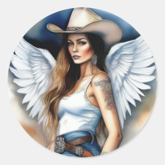 Adesivo Cowgirl Angel Sticker