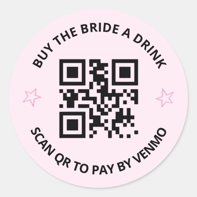 Adesivo Cowgirl Bachelorette QR/Venmo Sticker (Frente)