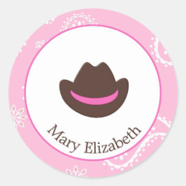 Adesivo Cowgirl Birthday Stickers