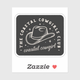 Adesivo Cowgirl da discoteca costeira negro da estética oc