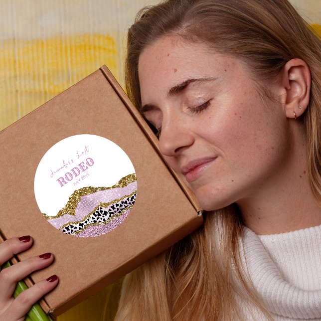 Adesivo Cowgirl de despedida de solteira brilhante, brilho (Criador carregado)