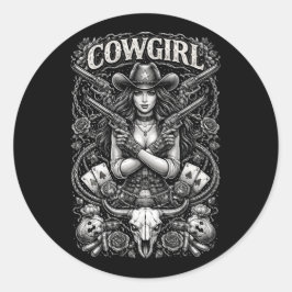 Adesivo Cowgirl de Ferro