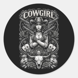 Adesivo Cowgirl de Ferro