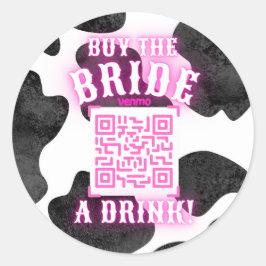 Adesivo Cowgirl Disco QR Comprar Brilhante