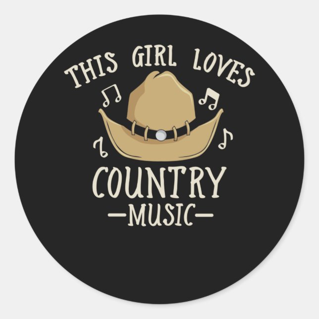 Adesivo Cowgirl Female Country Music Lover Western Dancing (Frente)
