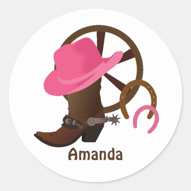 Adesivo Cowgirl Personalizada (Frente)